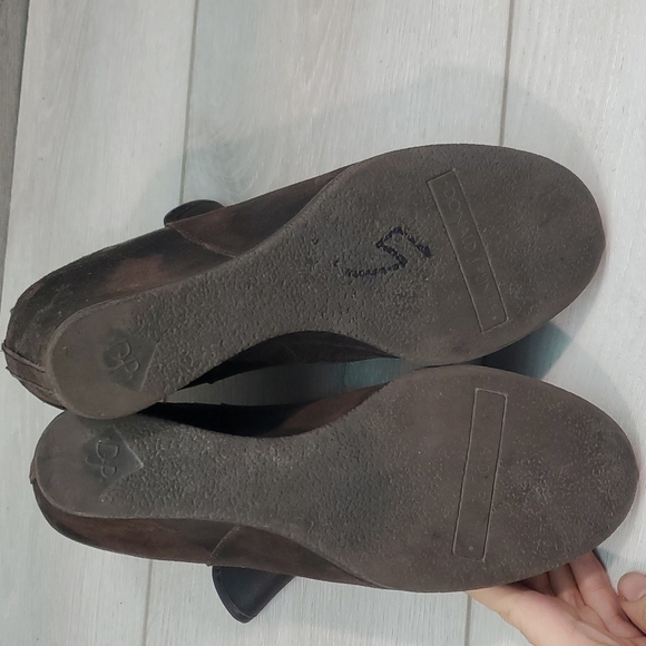 Donald j Pliner Womens Dillon Ankle Wedge Distressed Leather Boots shoes - Picture 9 of 13